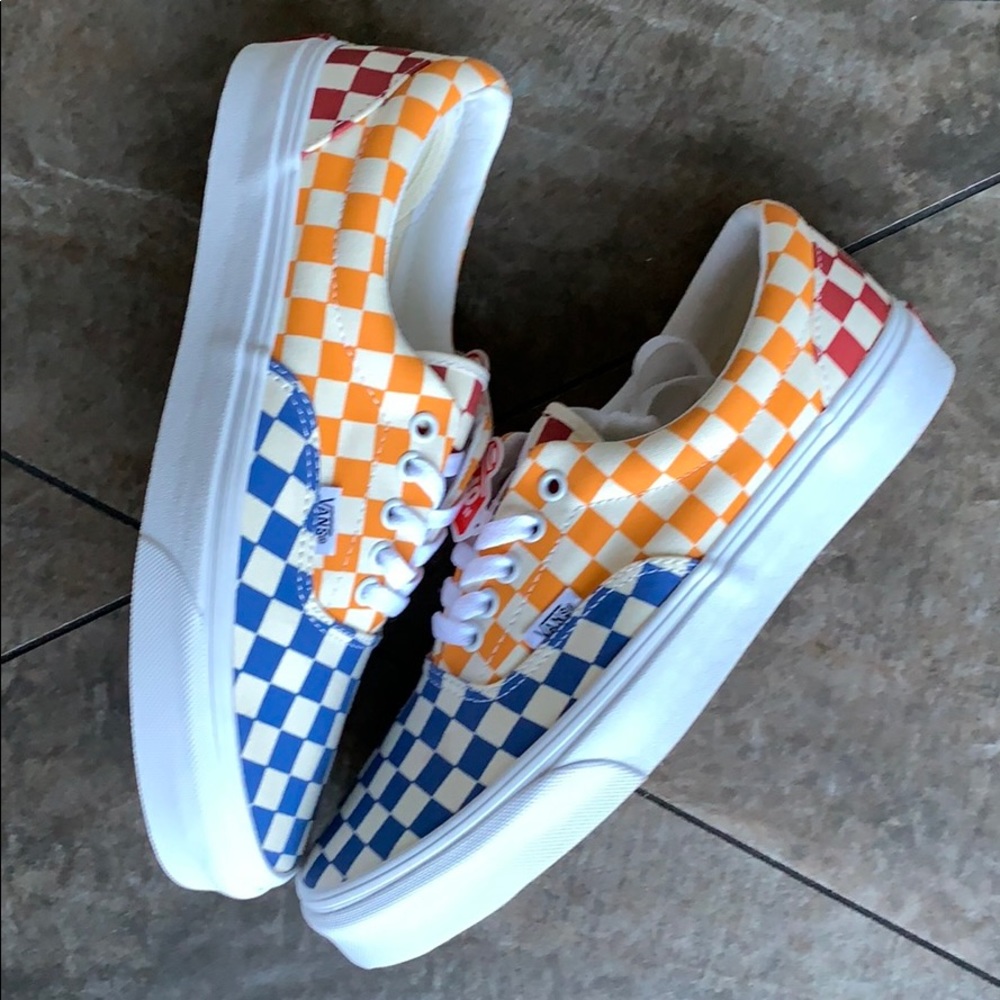 VANS ERA CHECKERBOARD MULTI/TRUE WHITE MEN’s - Picture 16 of 16
